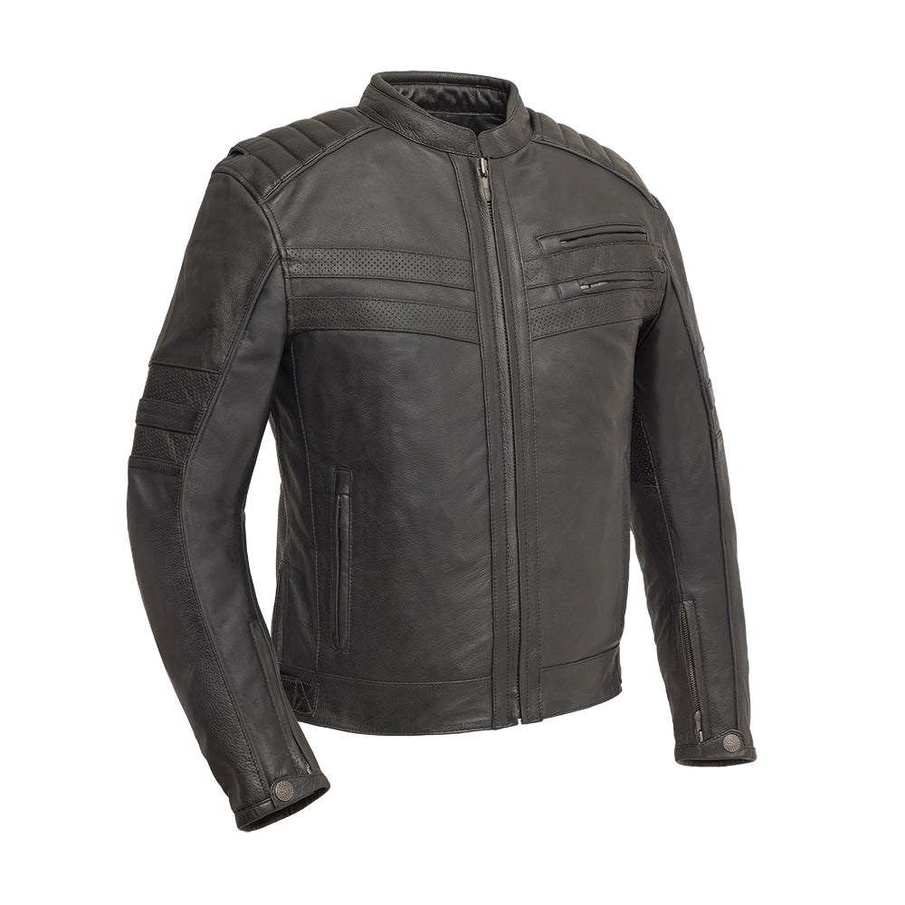 IGNITION – MEN’S LEATHER MOTORCYCLE JACKET