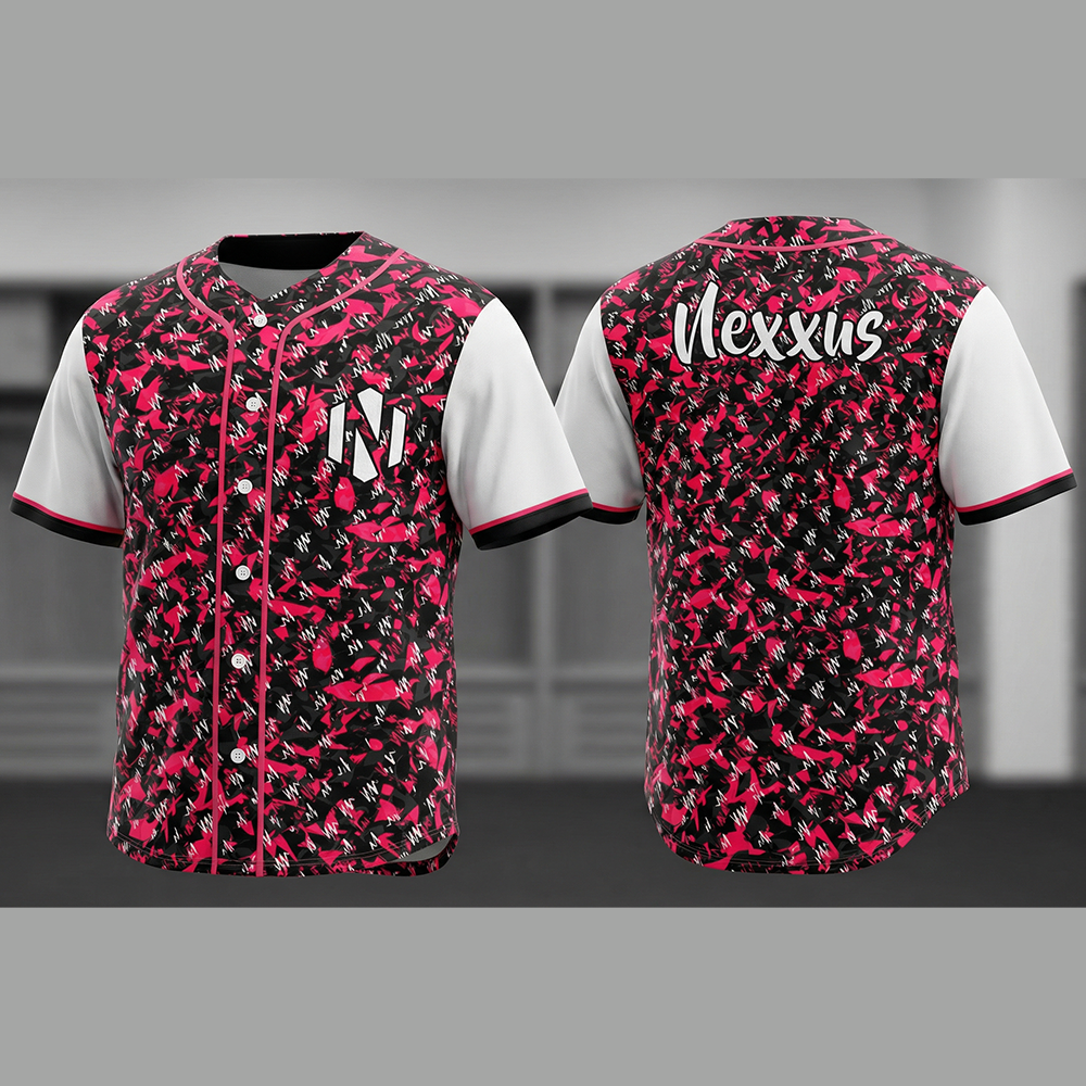 Nexxus Vandal Custom Baseball Jersey (Pink Camo Edition)