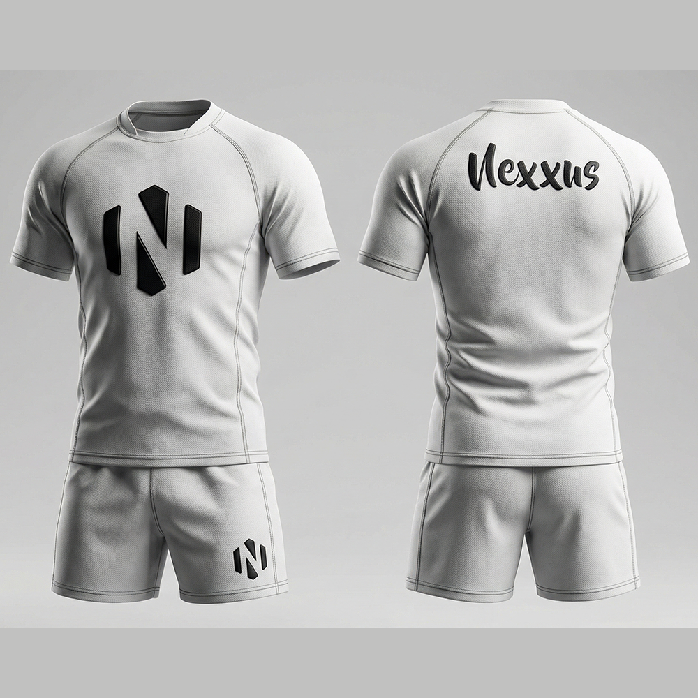 Nexxus Titan-Force Custom Rugby Uniform Kit (Heavy-Duty Anti-Tackle Short-Sleeve Jersey & Reinforced Match Shorts Set)