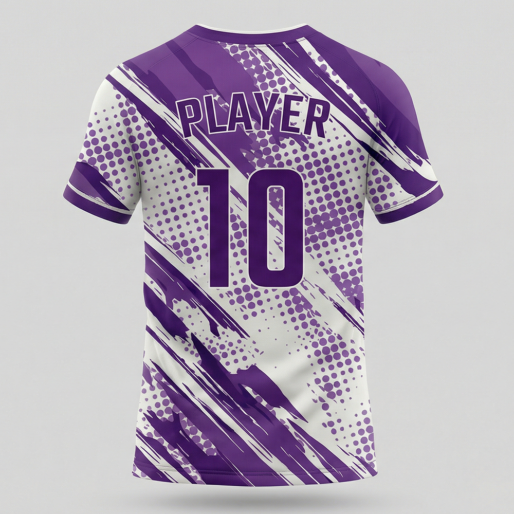 Nexxus Violet-Pulse Custom Soccer Uniform Jersey (Premium Sublimated Halftone Splash Football Match Shirt)