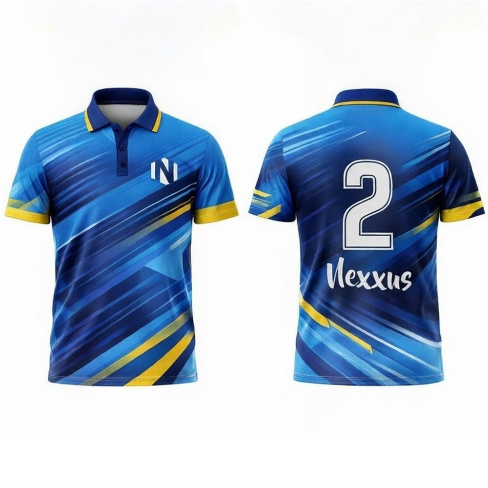 Nexxus Velocity Cricket Uniform Set (Aero Blue Gradient)