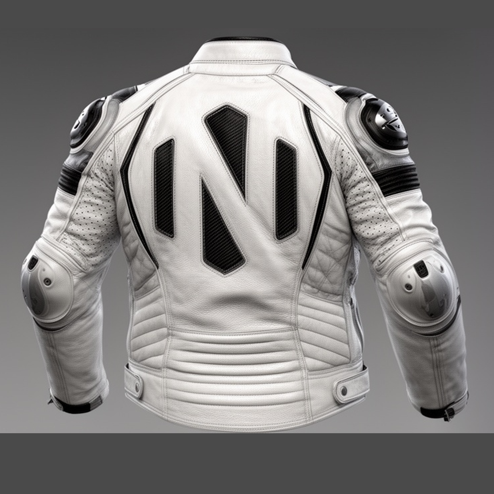 Nexxus Apex-Rider Custom Men’s Premium Motorbike Protective Jacket (Elite White/Off-White High-Impact Cordura & Mesh Racing Armor)