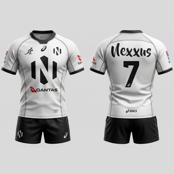 Nexxus Crimson Hoop Custom Rugby Uniform Kit (Heavy-Duty Anti-Tackle Striped Jersey & Reinforced Match Shorts Set)