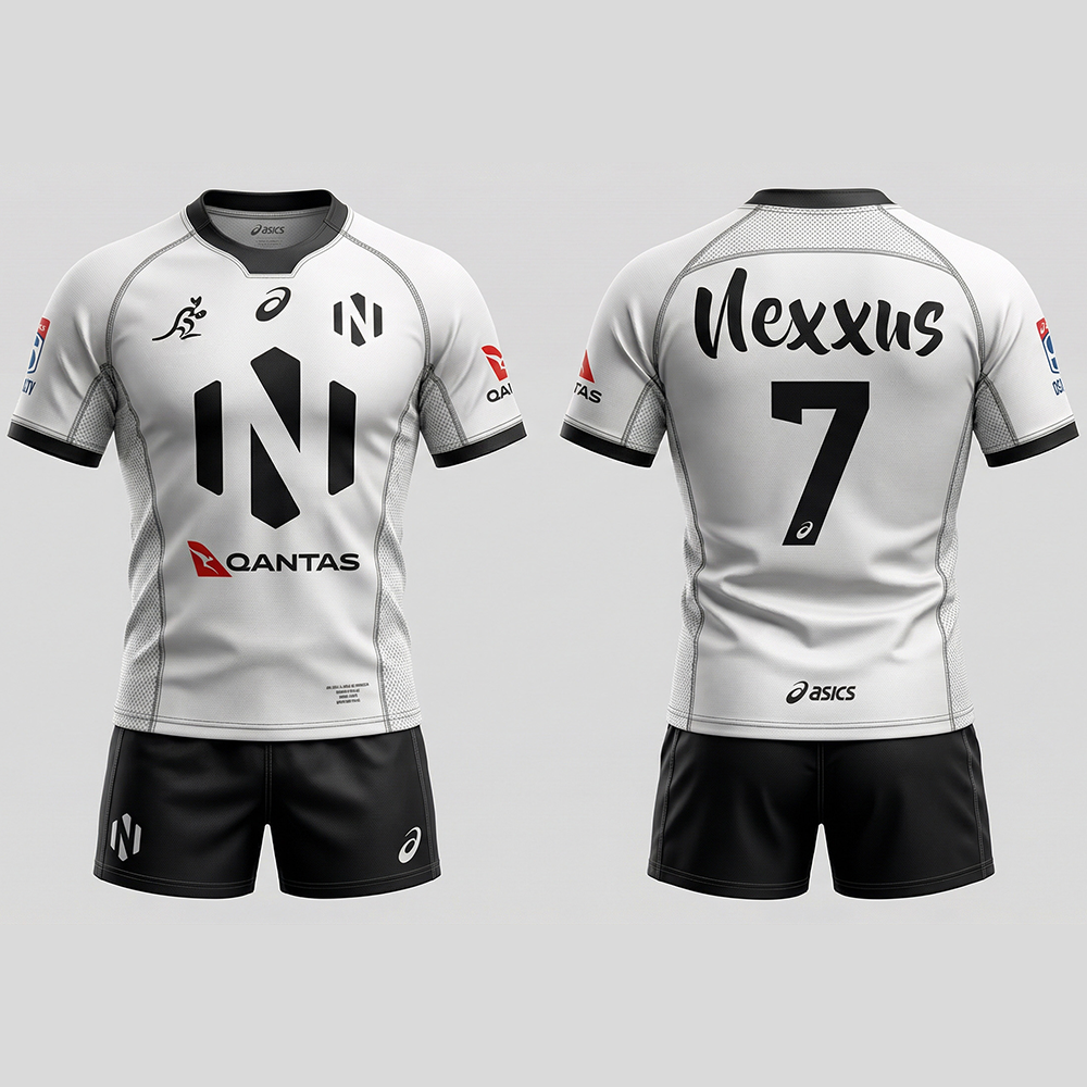 Nexxus Crimson Hoop Custom Rugby Uniform Kit (Heavy-Duty Anti-Tackle Striped Jersey & Reinforced Match Shorts Set)