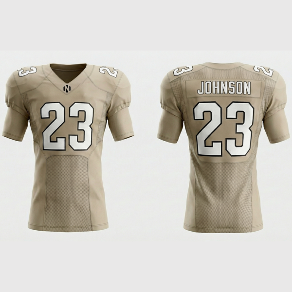 Nexxus Pro-Fit American Football Jersey – Desert Sand Edition (Custom Number 23)