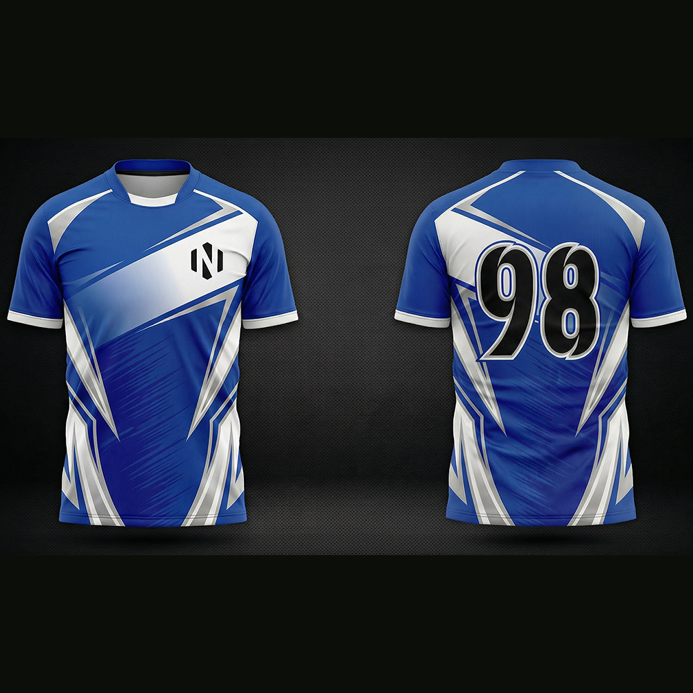 Nexxus Apex Test Cricket Jersey (White & Royal Elite)