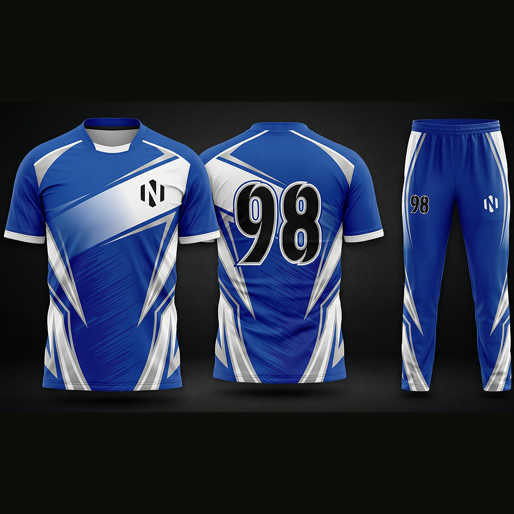 Nexxus Apex Test Cricket Jersey (White & Royal Elite)