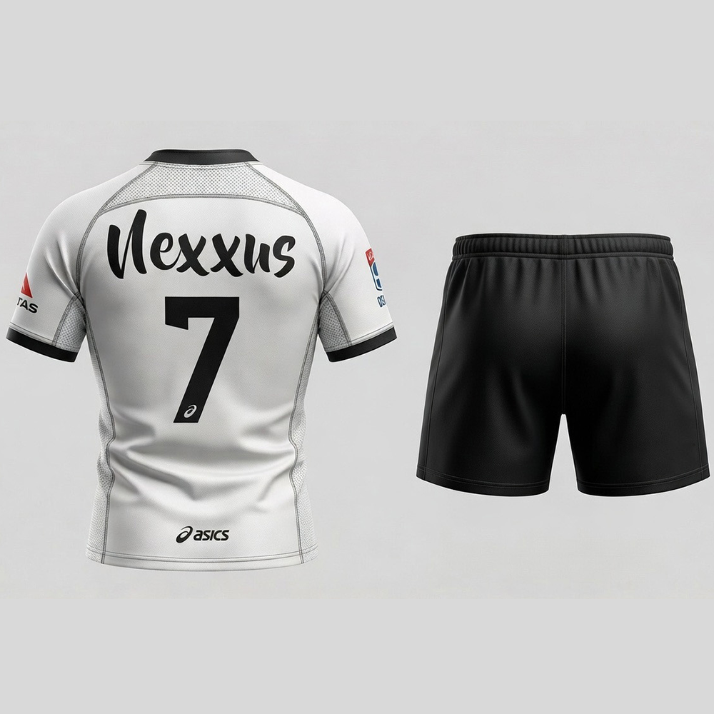 Nexxus Crimson Hoop Custom Rugby Uniform Kit (Heavy-Duty Anti-Tackle Striped Jersey & Reinforced Match Shorts Set)