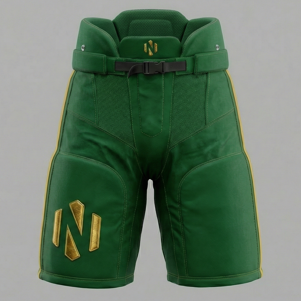 Nexxus Sovereign Gold-Edition Custom Ice Hockey Uniform Kit (Premium Lace-Up Pro-Jersey & Heavy-Duty Padded Protective Pants Set)