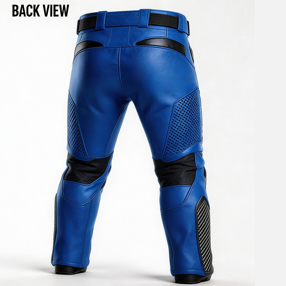 Nexxus Cobalt-Rider Custom Men’s Premium Motorbike Protective Pants (Elite Royal Blue & Black High-Impact Cordura Racing Trousers)
