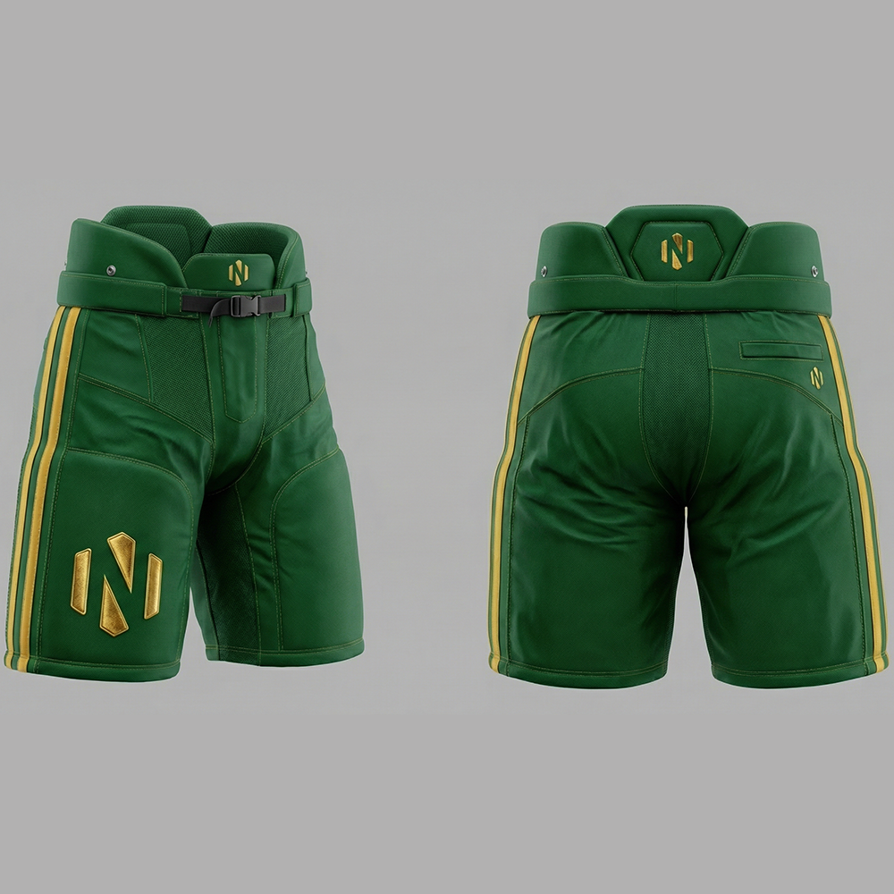 Nexxus Sovereign Gold-Edition Custom Ice Hockey Uniform Kit (Premium Lace-Up Pro-Jersey & Heavy-Duty Padded Protective Pants Set)