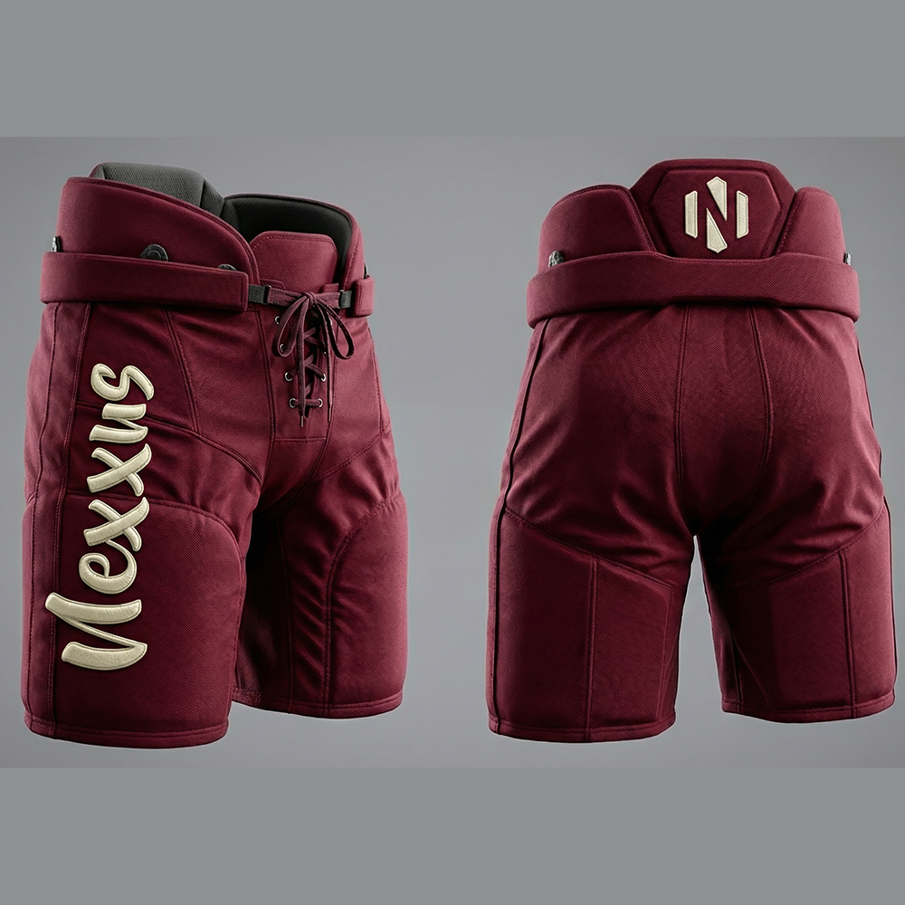 Nexxus Heritage Pro-Series Custom Ice Hockey Uniform Kit (Premium Classic V-Neck Jersey & Heavy-Duty Padded Protective Pants Set)