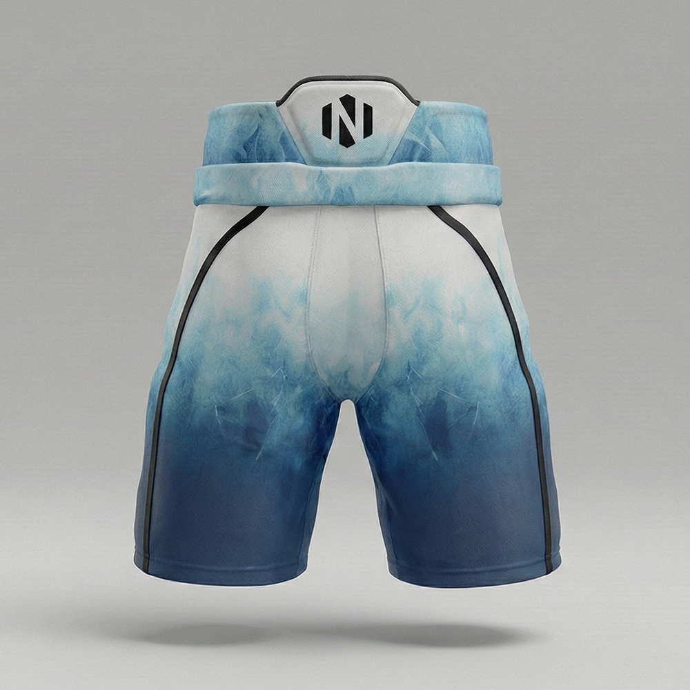 Nexxus Arctic Aurora Custom Ice Hockey Uniform Kit (Sublimated Gradient V-Neck Jersey & Matching Heavy-Duty Protective Hockey Pants Set)