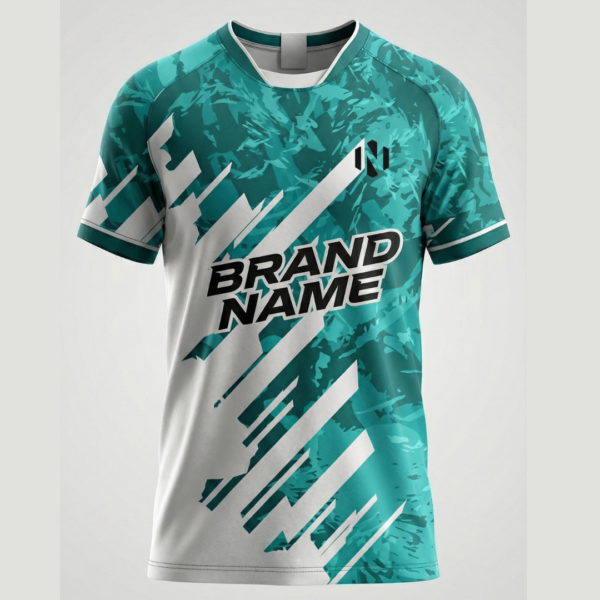 Nexxus Aero-Stripe Custom Soccer Uniform Jersey (Premium Sublimated Chest-Band Football Match Shirt)