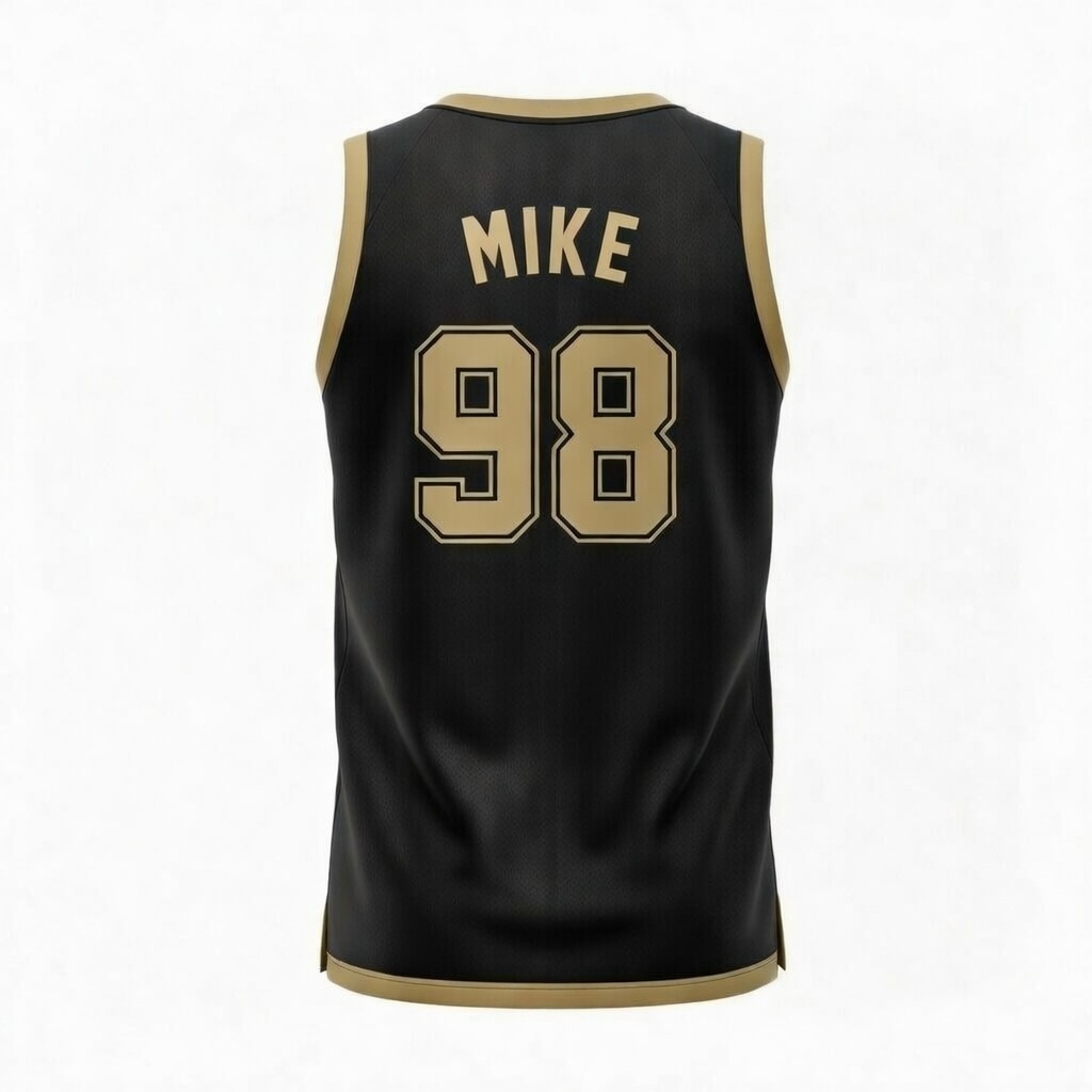 Nexxus Onyx Elite Basketball Jersey (Black & Gold Edition)