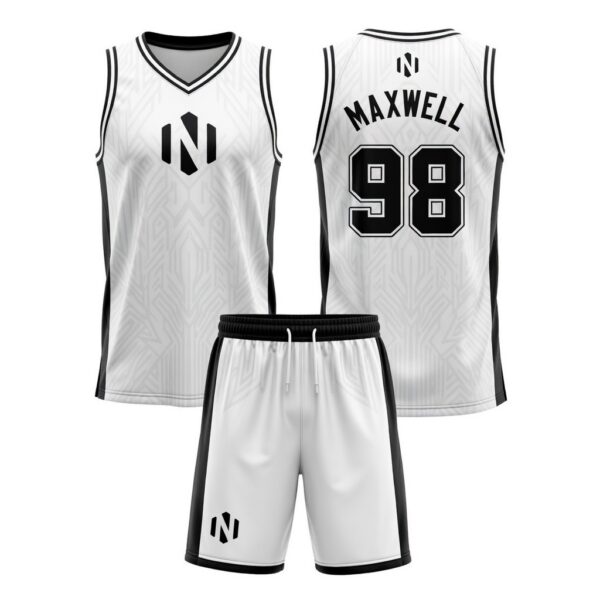 Nexxus Zenith Basketball Uniform Set (Classic White & Black)