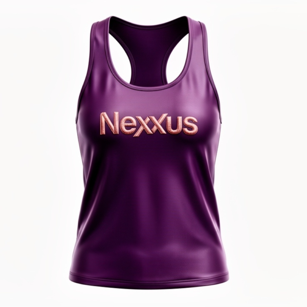 Nexxus Amethyst-Vent Custom Ladies' Premium Fightwear Tank Top (Elite Deep Violet Ergonomic Gym, Yoga, & Combat Training Racerback Singlet)