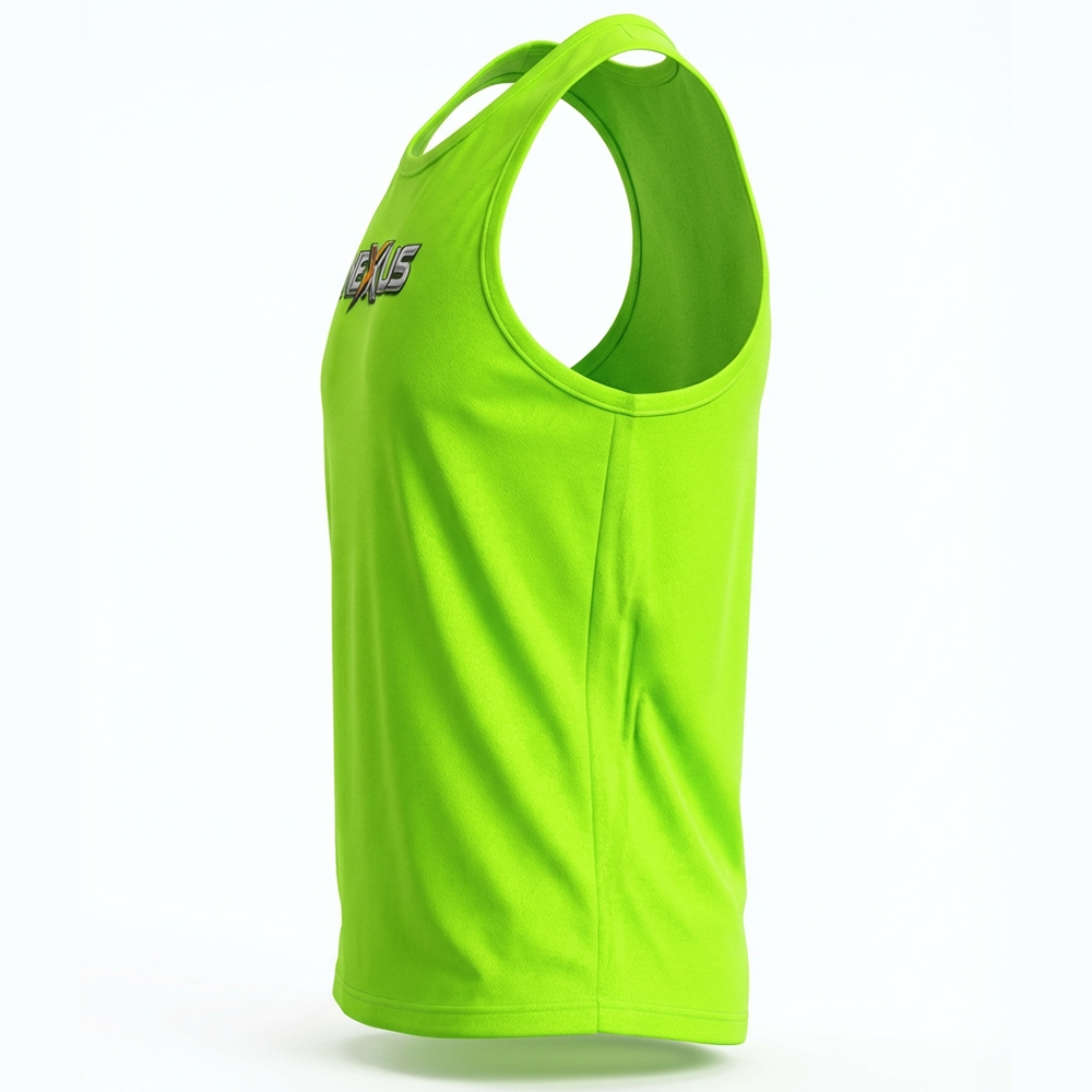 Nexxus Aero-Vent Custom Men’s Premium Fightwear Tank Top (Elite High-Visibility Neon Green & Black Lightweight MMA Training & Striking Singlet)