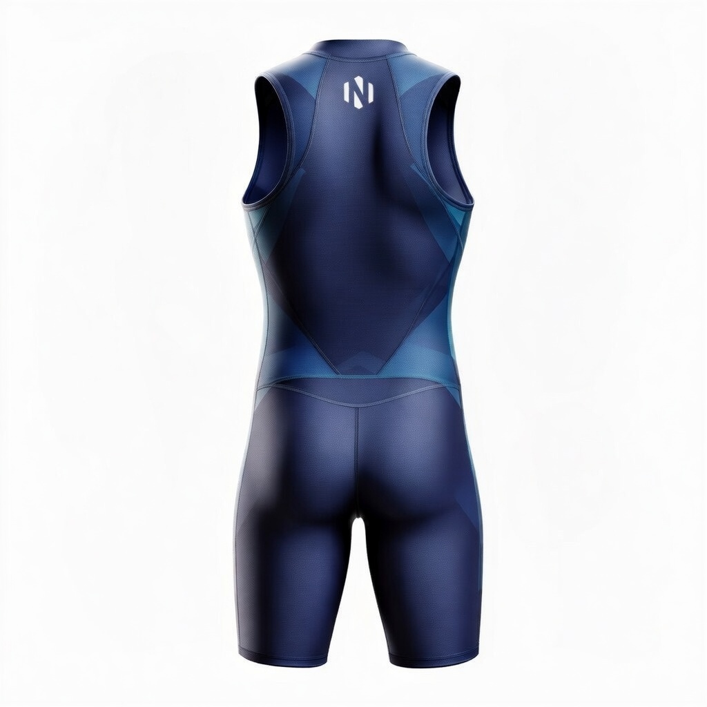 Nexxus Carbon-Grid Custom Sleeveless Swimskin (Premium Front-Zip Pro-Racer Swimsuit & Triathlon Compression Bodysuit)