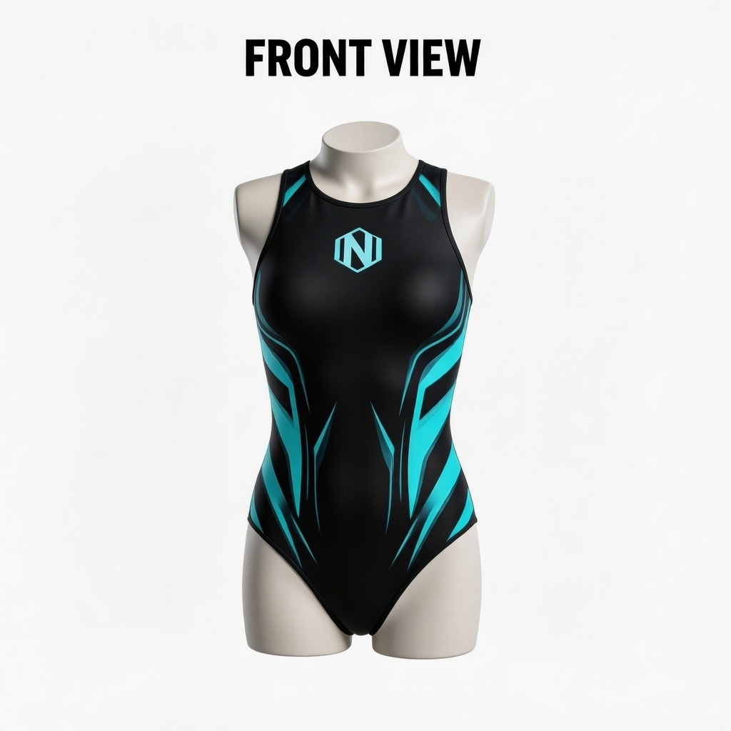 Nexxus Stealth Vector Custom Sleeveless Full-Body Swimskin (Premium Cyber-Grid Compression Rash Guard & Watersports Bodysuit)