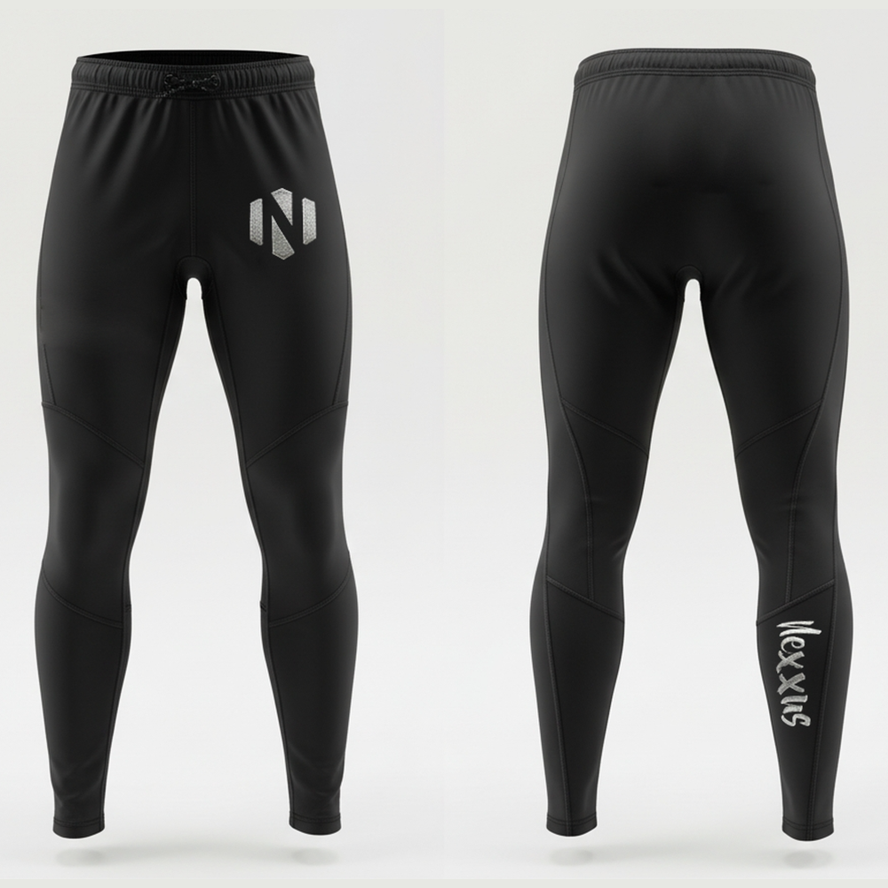 Nexxus Iron-Lock Custom Men’s Premium Grappling Tights (Elite Matte Black Non-Slip Compression BJJ Spats & MMA Training Tights)