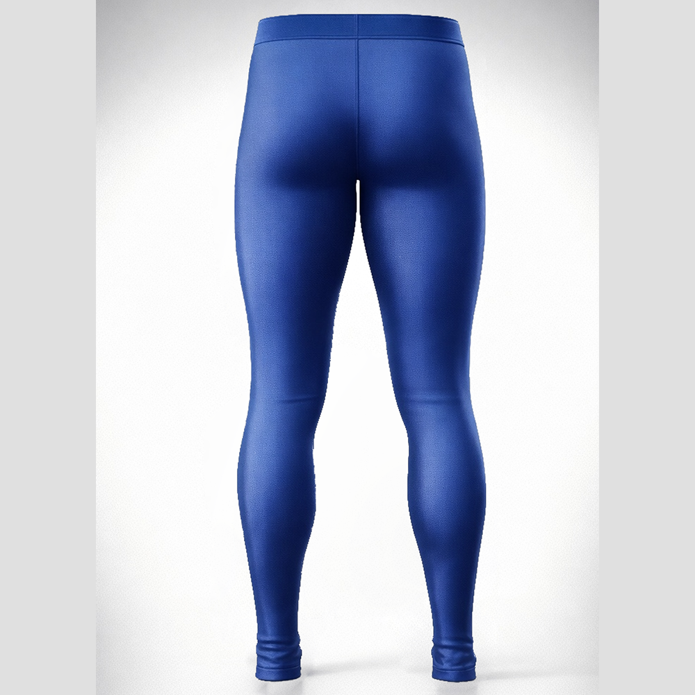 Nexxus Royal-Lock Custom Men’s Premium Grappling Tights (Elite High-Gloss Metallic Royal Blue Compression BJJ Spats & Pro Training Tights)