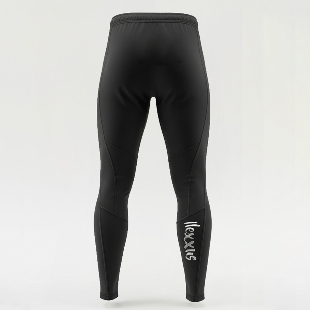 Nexxus Iron-Lock Custom Men’s Premium Grappling Tights (Elite Matte Black Non-Slip Compression BJJ Spats & MMA Training Tights)