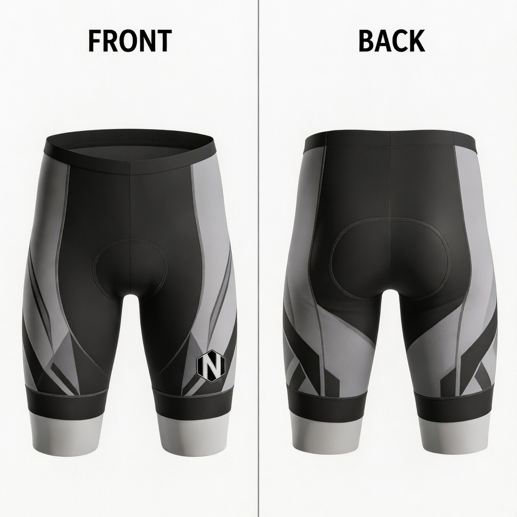 Nexxus Pro-Fit Stealth Monochrome Cycling Kit (Jersey & Bib Shorts Combo)
