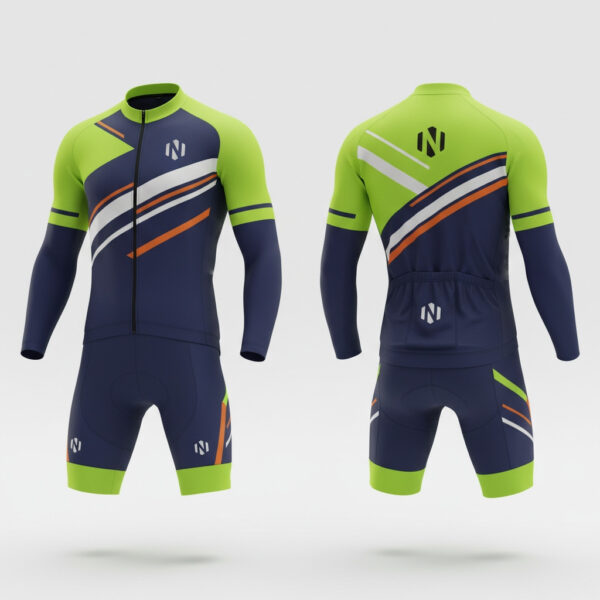 Nexxus High-Visibility Endurance Precision-Cut Custom Cycling Kit (All-Weather Long-Sleeve Suit)