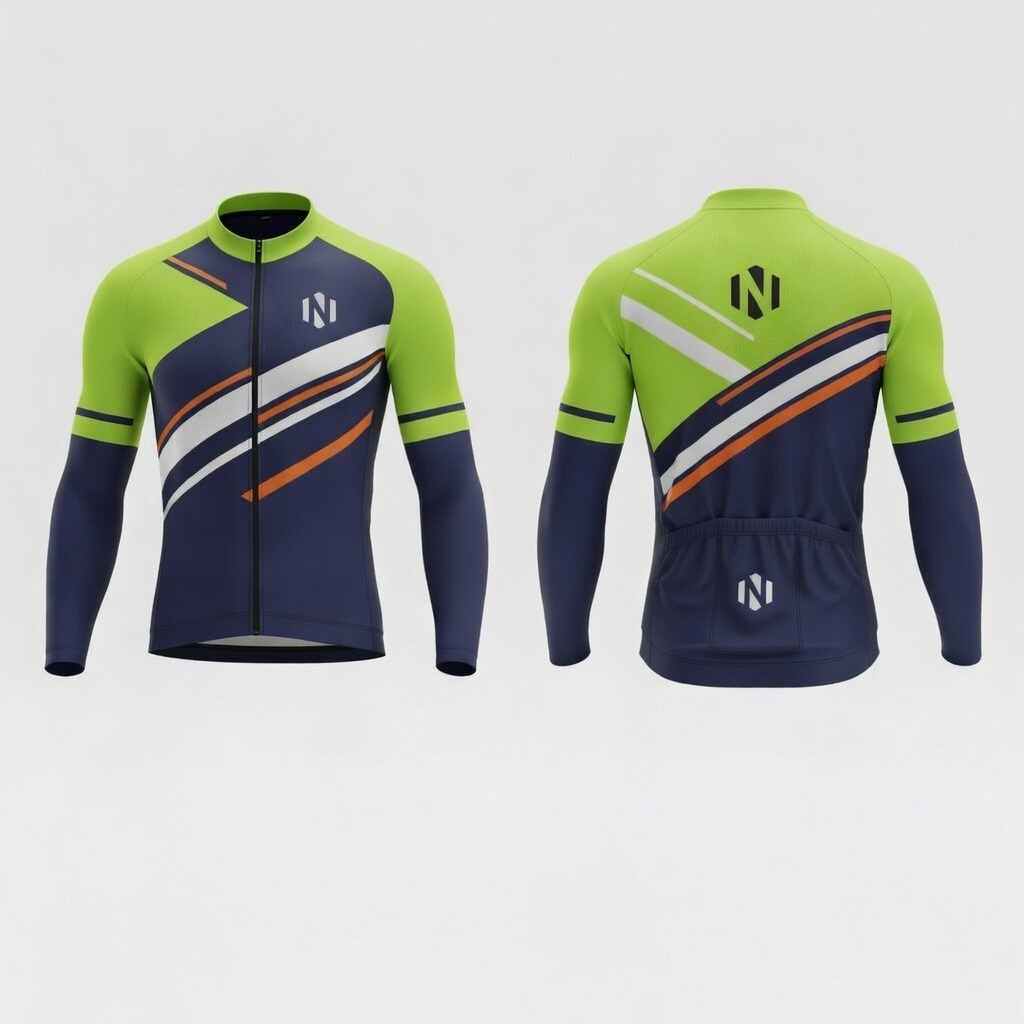 Nexxus High-Visibility Endurance Precision-Cut Custom Cycling Kit (All-Weather Long-Sleeve Suit)