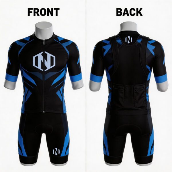 Nexxus Apex Nebula Carbon-Mesh Custom Cycling Bib Kit (Short-Sleeve Aerodynamic Jersey & Ergonomic Compression Shorts Set)
