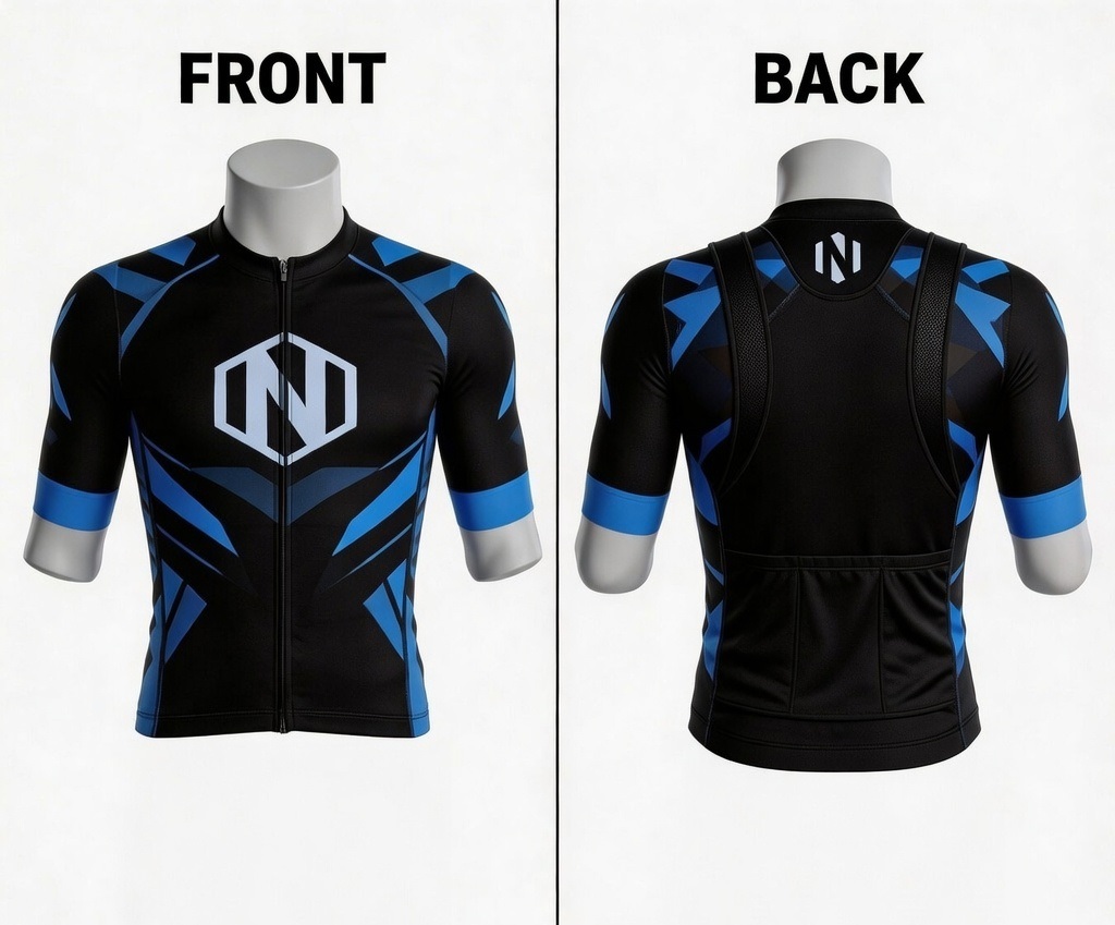 Nexxus Apex Nebula Carbon-Mesh Custom Cycling Bib Kit (Short-Sleeve Aerodynamic Jersey & Ergonomic Compression Shorts Set)