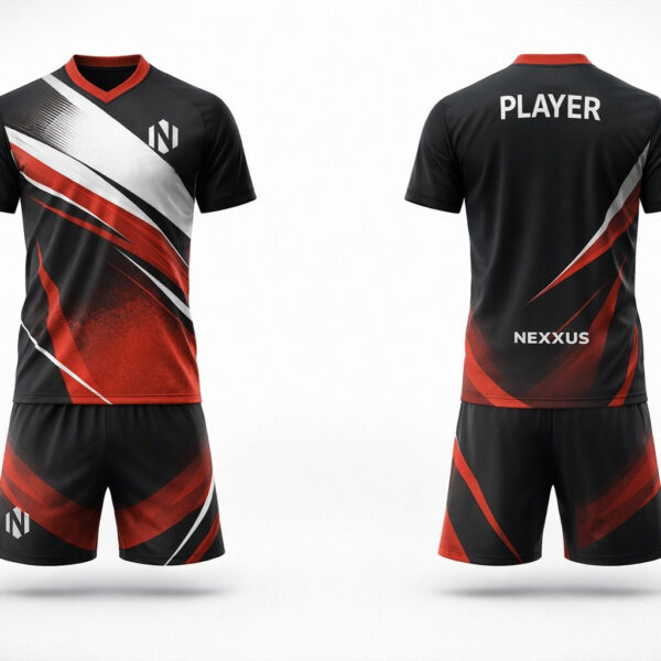 Nexxus Ignite Eclipse Custom Table Tennis Uniform Kit (High-Ventilation Athletic Jersey & Ergonomic Quick-Dry Training Shorts Set)