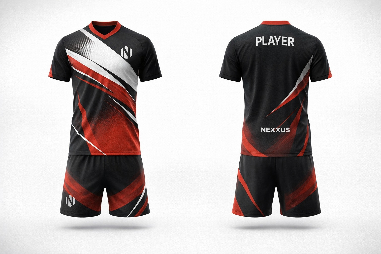 Nexxus Ignite Eclipse Custom Table Tennis Uniform Kit (High-Ventilation Athletic Jersey & Ergonomic Quick-Dry Training Shorts Set)