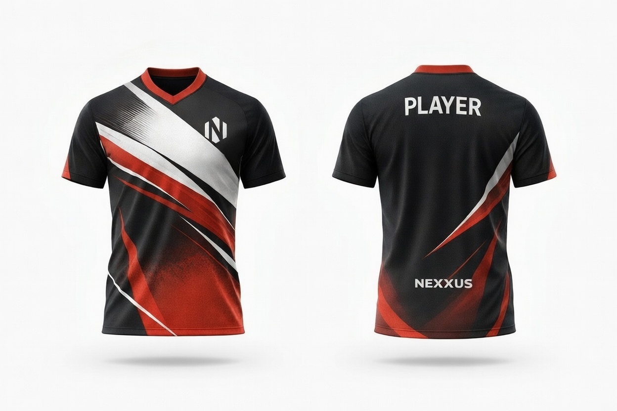 Nexxus Ignite Eclipse Custom Table Tennis Uniform Kit (High-Ventilation Athletic Jersey & Ergonomic Quick-Dry Training Shorts Set)